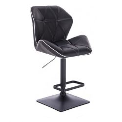   Barová židle MILANO MAX na černé podstavě - černá