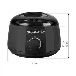 Ohřívač depilačního vosku PRO WAX 100W TIN 400 ml - černý