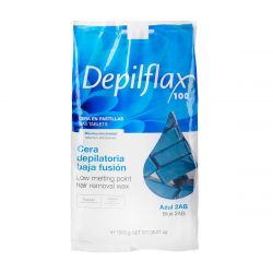 Depilflax tvrdý vosk bez proužku na depilaci 1kg azulen