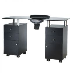 Kosmetický stolek na manikúru BD-3453+P černý (BS)