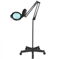 Lampa s lupou LED MOONLIGHT 8012/5" černá na stativu