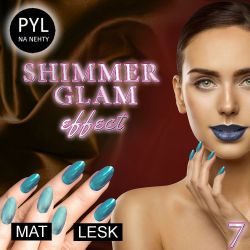 Pyl na zdobení nehtů - Efekt Shimmer Glam 07