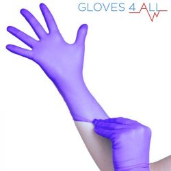 Jednorázové nitrilové rukavice modro-fialové - velikost M